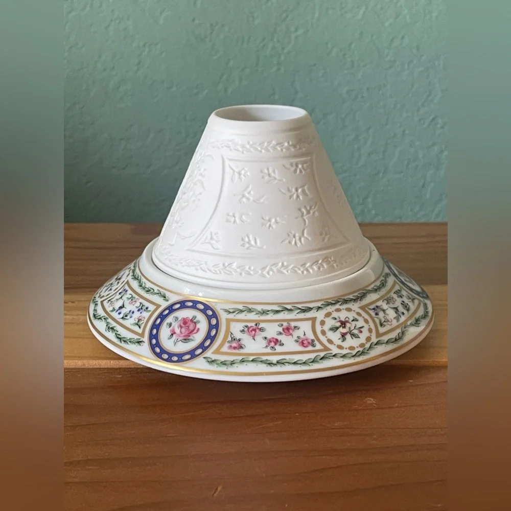 Haviland Louveciennes Single Light Votive Candle Holder Limoges France 5x3.25”